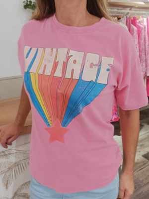 Tshirt Vintage rose