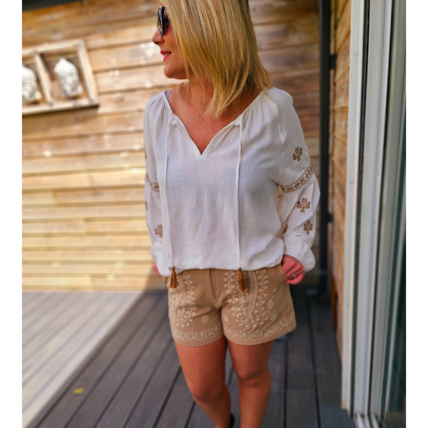 Short Marianno beige