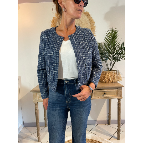 Veste Tweed bleu 