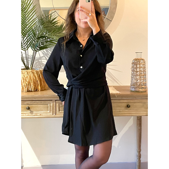 Robe courte Mila noire