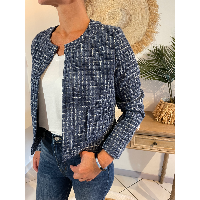 Veste Tweed bleu 